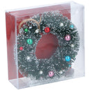 Christmas Gifts - 18.5 cm Christmas wreath with 20 led light spots including batteries