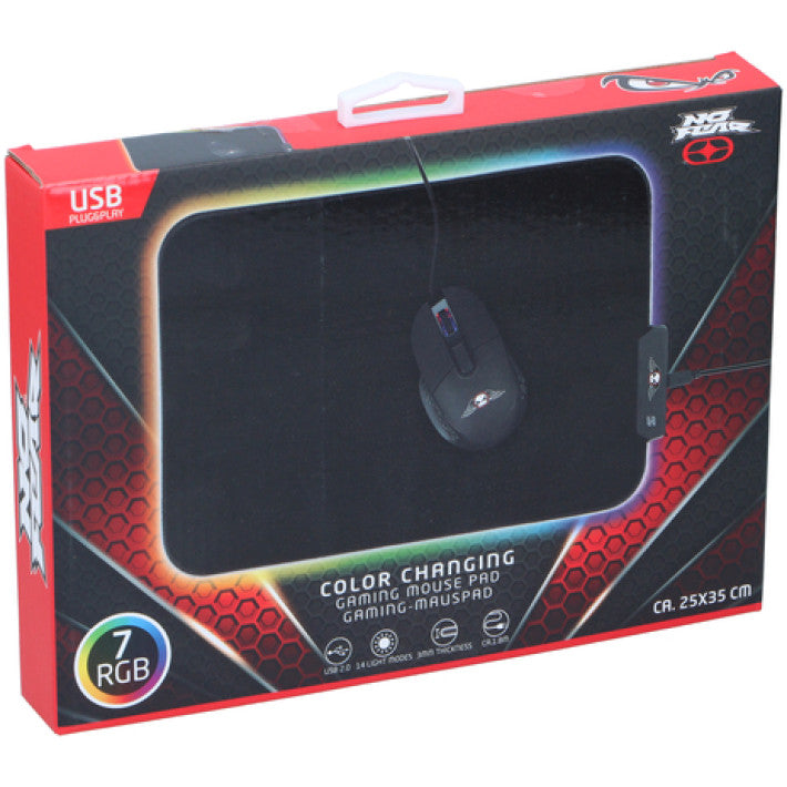 No Fear - Mouse Pad With LED Light 7 Colors - Gamer Mat