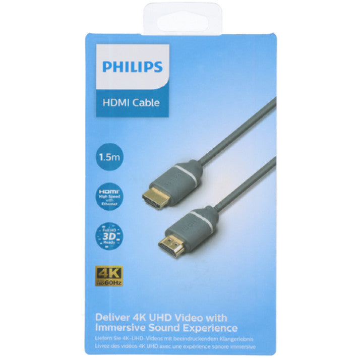 Philips - HDMI Cable 1.5 Meter 4K UHD With Advanced Sound Experience