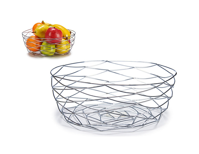 Fruit basket chrome plated