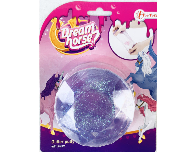 Glitter Putty With Unicorn - Dollarstore.dk