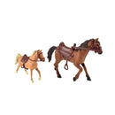 Toitoys - Pair of horses with feeding equipment