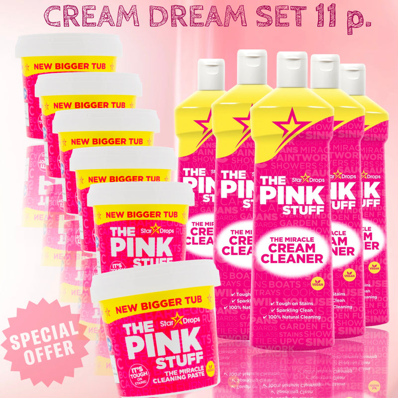 The Pink Stuff Cream Dream 11 Piece Set - Bestseller