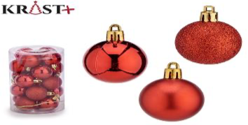 Krist - Christmas balls 4cm - 20pcs - Red