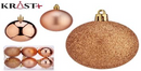 Krist - Christmas baubles Mixture Gold 6cm - 6pcs