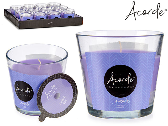 Acorde - 28 timer duftlys i glas med Lavender aroma