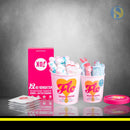 XO &amp; Here We Flo - Collection With Environmentally Friendly Tampons And Condoms 3 Parts