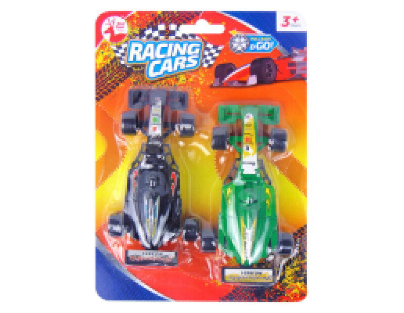 RACING CARS - FORMULA 1 - PULL BACK AND GO - 3+ YEARS 2PK