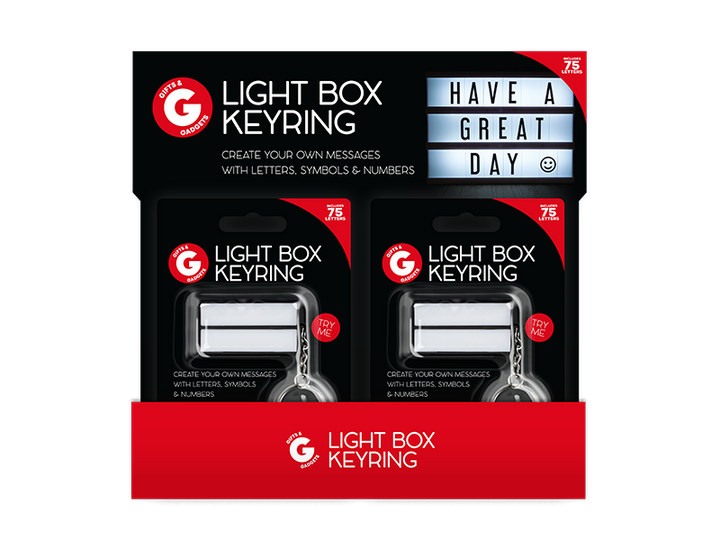 Gifts & Gadgets - Nøglerig Med Lysbox - Dollarstore.dk