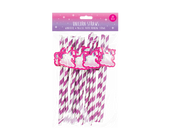 Unicorn Novelty Paper Straws - 20 Pack - Dollarstore.dk