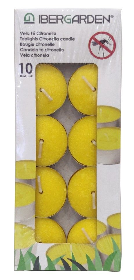 Ibergarden - Citronella 10stk stærinlys 2,5 timer