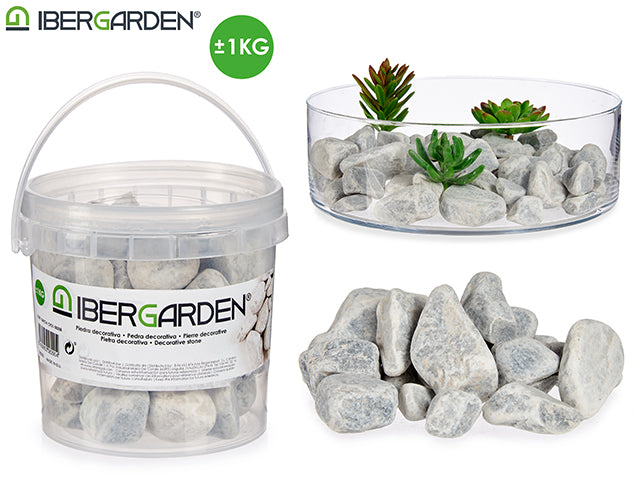 Ibergarden - Spand med dekorationsten 1kg +-