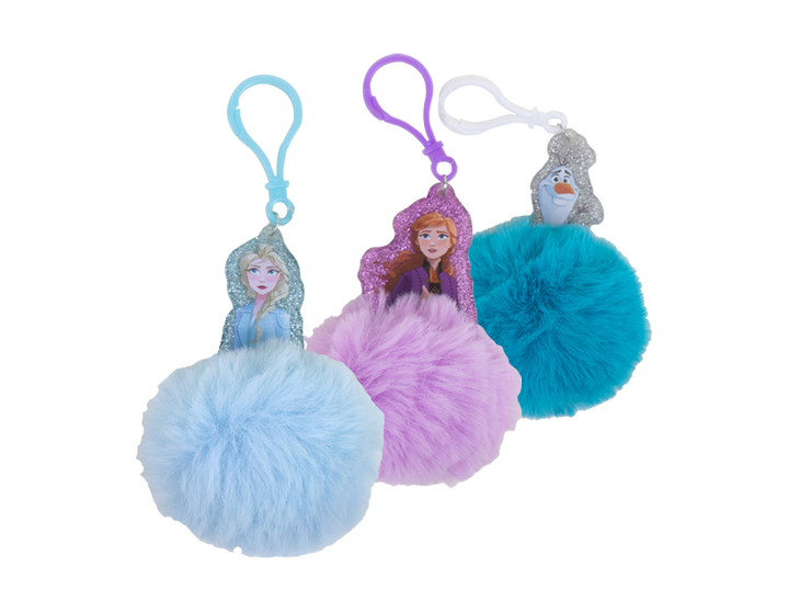 Frozen - Frost nøglerung stofkugle. Pga lagerstyring sender vi en tilfældig farve