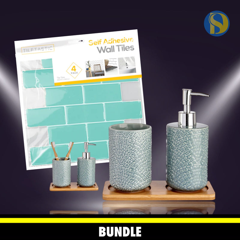Package offer - Bathroom makeover set with 4 wall tiles exclusive set from Berilo
