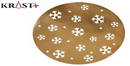 Krist - Coasters Gold With Snowflakes