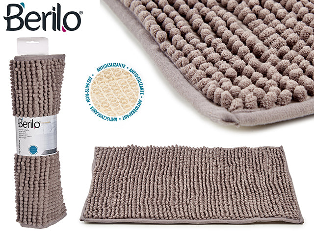 Berilo - badmåtte 100% polyester 40x60 Mørk grå