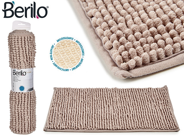 Berilo - badmåtte 100% polyester 40x60 grå