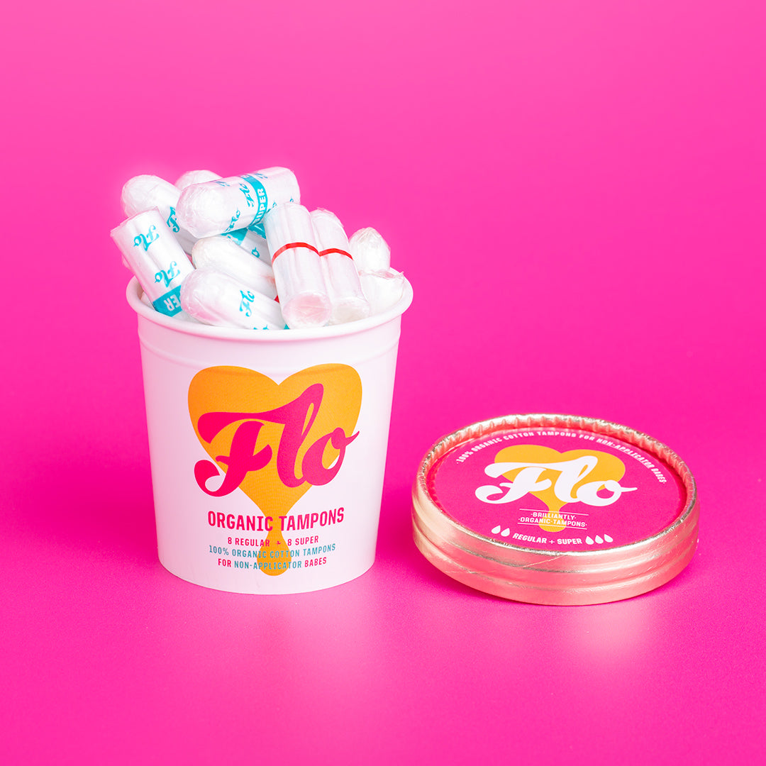 Here We Flo Tampons U. Applicator - 16pcs - Organic 