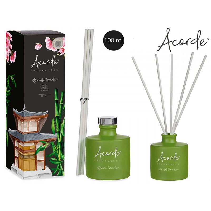 Acorde - Røgelsespinde i glas flydende aroma gaveæske 100ml Bamboo