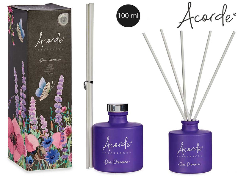 Acorde - Røgelsespinde i glas flydende aroma gaveæske 100ml Lavender