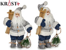 Krist - Santa Claus 30 cm white &amp; blue