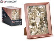 Giftdecor - Billederamme dyb model 13x18x3,3cm rosenguld. Med ophængkrog og fod