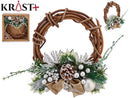 Krist - 20cm Wreath w. Decoration in silver