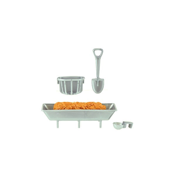 Toitoys - Pair of horses with feeding equipment