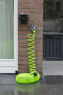 Kinzo Garden - 15M Spiral haveslamge med 7 funktions spraydyse - Dollarstore.dk