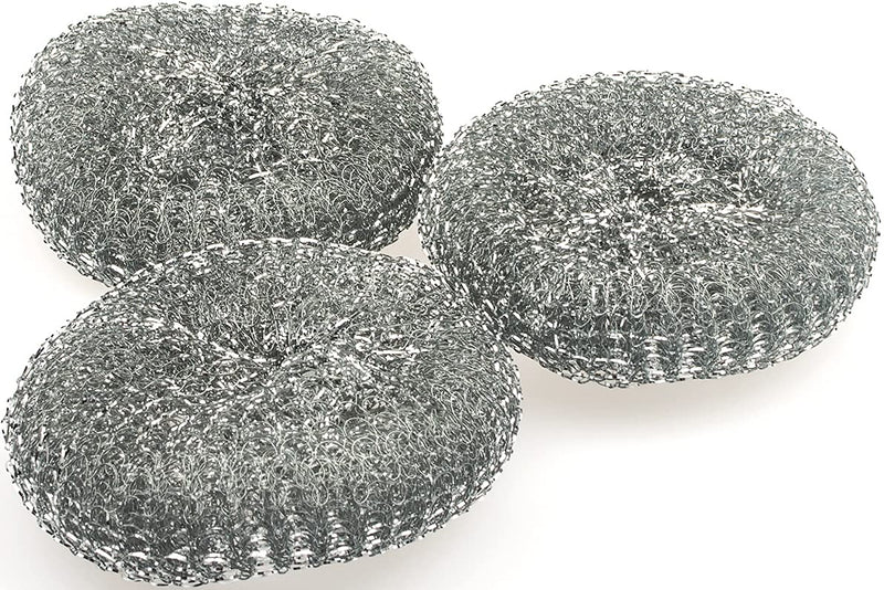 DS - Steel sponges 3 pcs pot sponges 8 x 3 cm