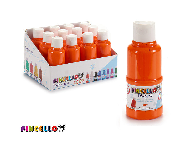 Poster paint pot 120 ml orange - Dollarstore.dk