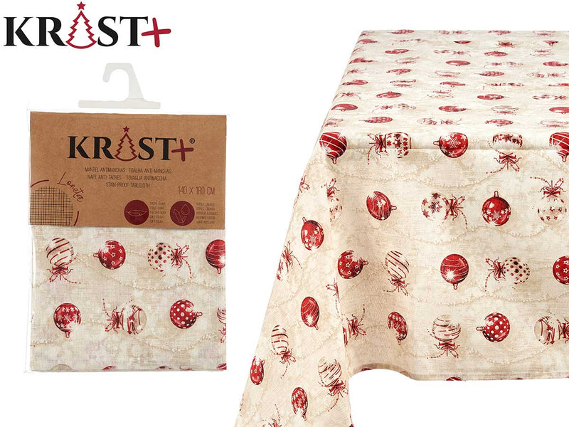 Krist - Tablecloth stain resistant 140 x 180 Christmas