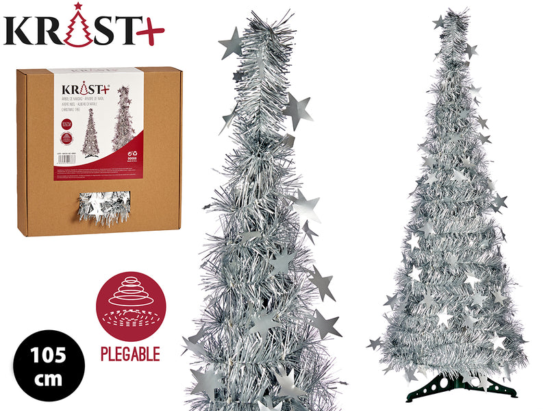 Krist - Artificial Silver Garland Christmas Tree 105cm
