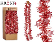 Krist - Garland 200x9cm - Metallic Pink Color With Stars