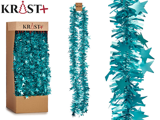 Krist - Garland 200x9cm - Metallic Turquoise Color With Figures