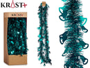 Krist - Garland 200x9cm - Metallic Green Color With Bells