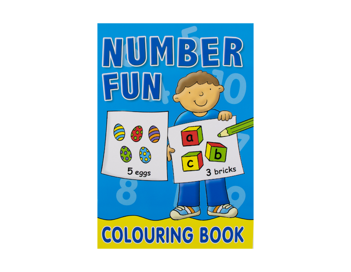 Number & Alphabet Fun - Farvebog - Dollarstore.dk