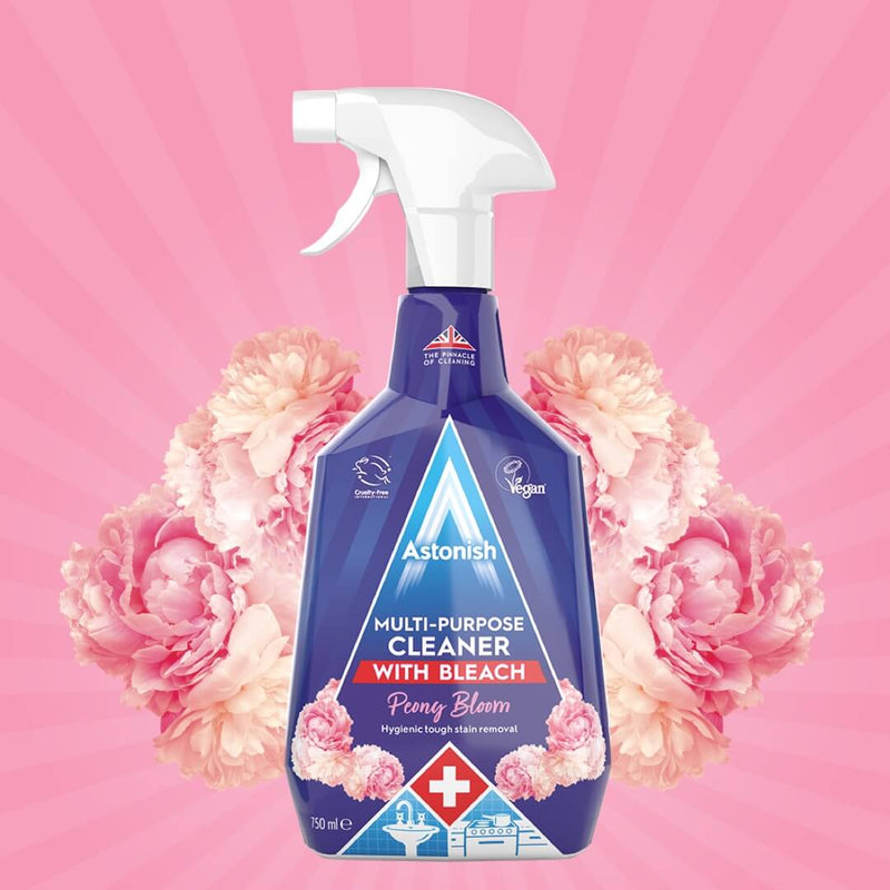 Astonish - Multi Purpose Cleaner With Bleach 750ml - Peony Bloom
