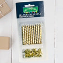 MKH - 10 Layer Cake Candles With Holders - Gold