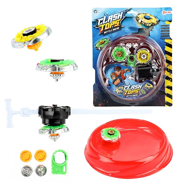 Toi-Toys Clash Tops spinning top set