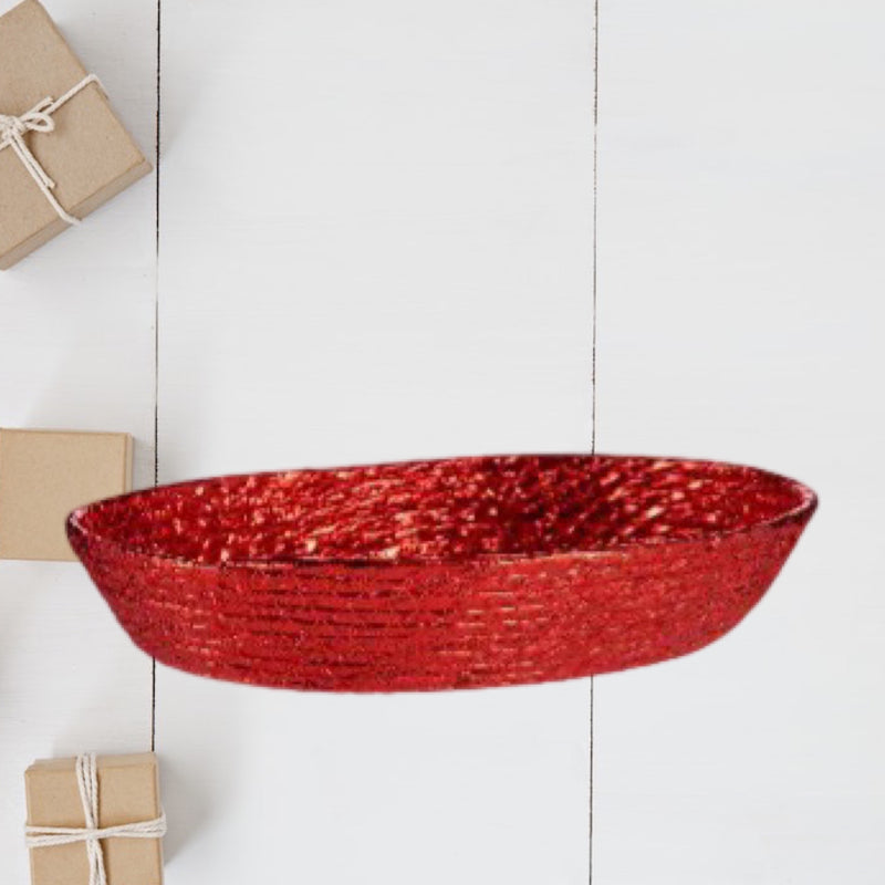 Basket - Metallic Red Color - 24cm