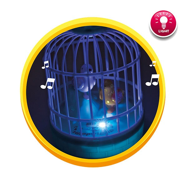 ToiToys - Cage with birds in motion with light and sound 