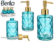 Berilo - Gold edition Sæbedispenser i hærdet glas 330ml 18x8cm