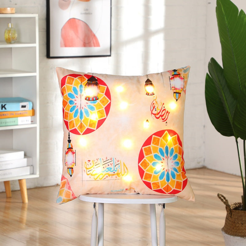 Ramadan Cushion Cover With LED Light