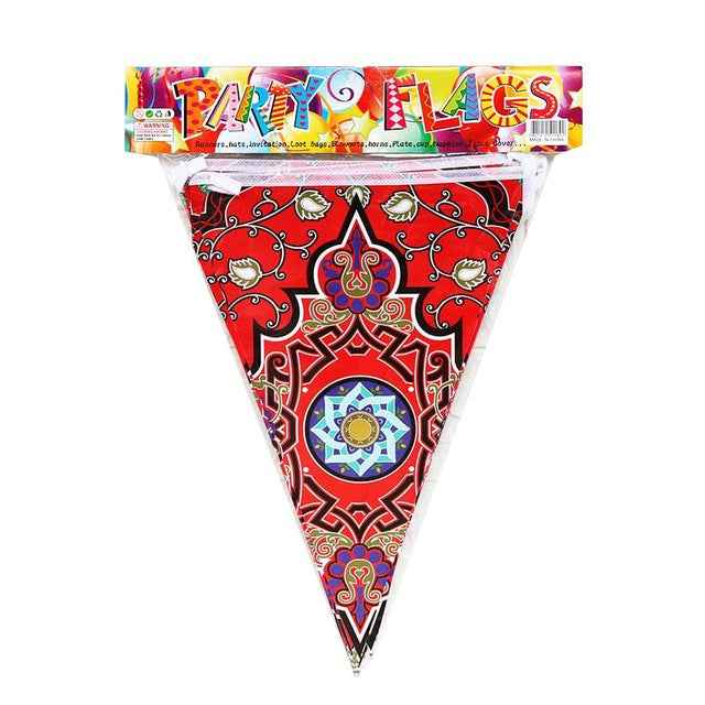 Ramadan &amp; Eid Triangle Banner 2m