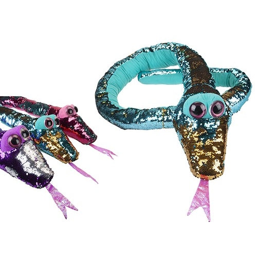 Sequin Glitzies - Magic Snake Teddy Bear 100cm (Choose Color)
