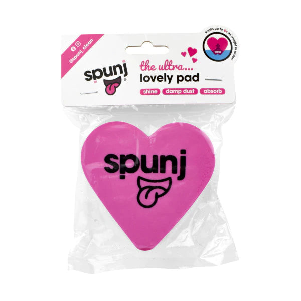 Spunj Sponge With Ultra Absorbency Heart Shape 9.5x9.5cm - Pink