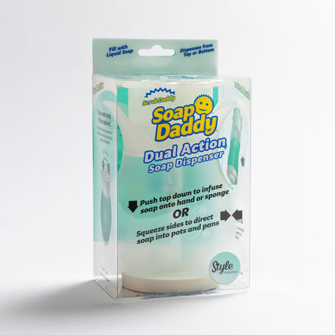 Scrub Daddy Dual Action Soap Dispenser - Clear