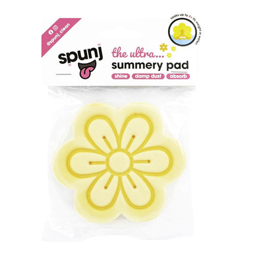 Spunj Sponge With Ultra Absorbency Flower 9.5x9.5x2.5cm - Yellow