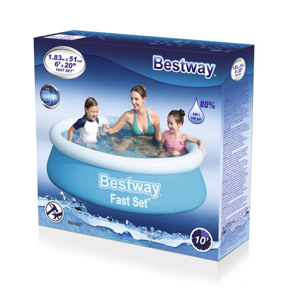 Bestway - 940 liter badbasin pool 1,83m - Dollarstore.dk